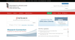 Desktop Screenshot of hshsl.umaryland.edu
