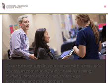 Tablet Screenshot of nursing.umaryland.edu