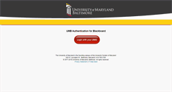 Desktop Screenshot of blackboard.umaryland.edu