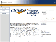 Tablet Screenshot of cicero.umaryland.edu