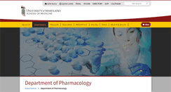 Desktop Screenshot of pharmacology.umaryland.edu