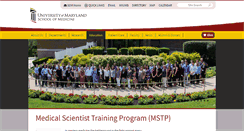 Desktop Screenshot of mdphd.umaryland.edu