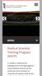 Mobile Screenshot of mdphd.umaryland.edu