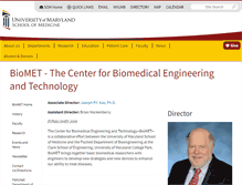 Tablet Screenshot of biomet.umaryland.edu