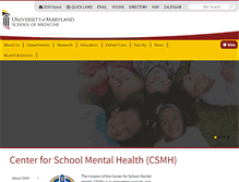 Tablet Screenshot of csmh.umaryland.edu